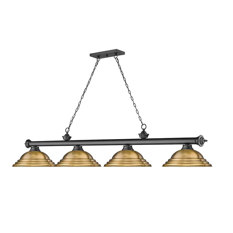 Image 6 Cordon by Z-Lite Bronze Plate 4 Light Billiard Light more views