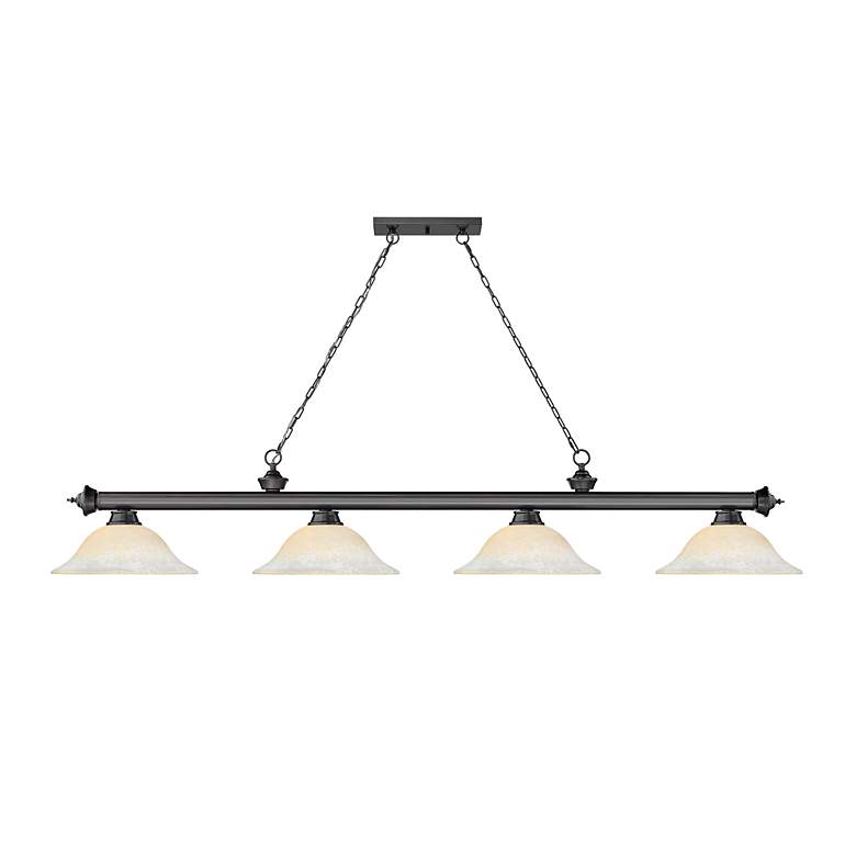 Image 5 Cordon by Z-Lite Bronze Plate 4 Light Billiard Light more views