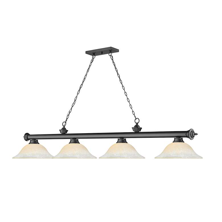 Image 6 Cordon by Z-Lite Bronze Plate 4 Light Billiard Light more views