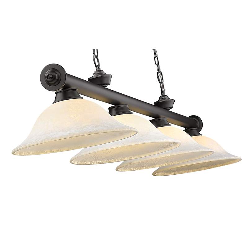 Image 7 Cordon by Z-Lite Bronze Plate 4 Light Billiard Light more views