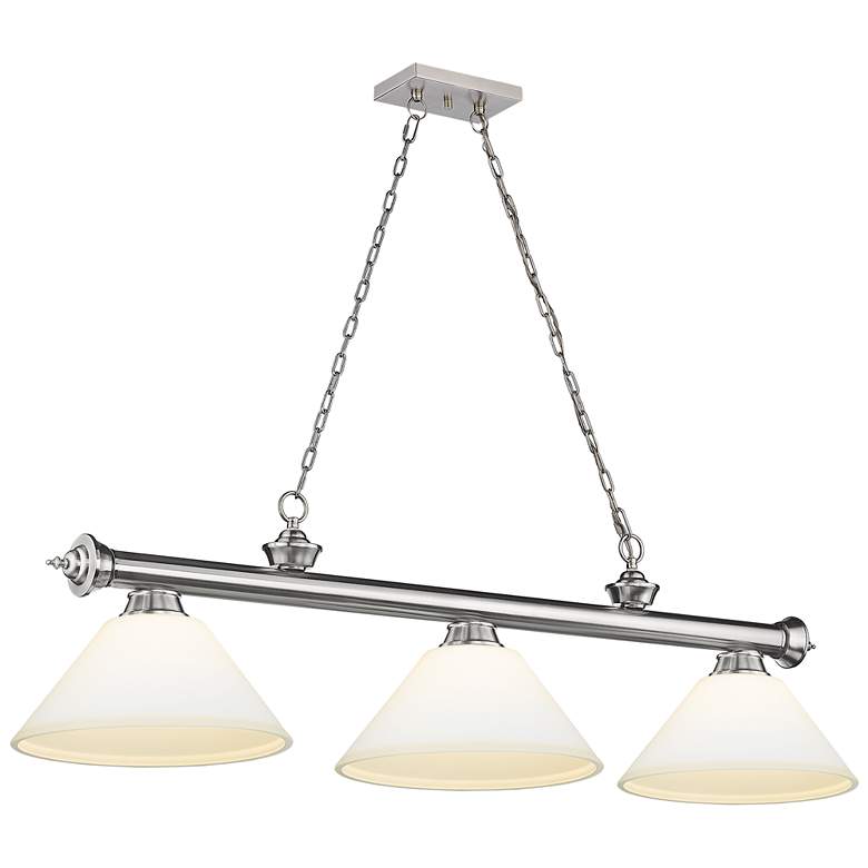 Image 1 Cordon by Z-Lite Brushed Nickel 3 Light Billiard Light