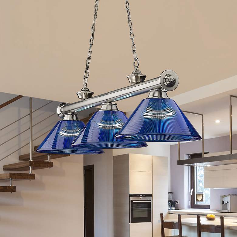 Image 1 Cordon by Z-Lite Brushed Nickel 3 Light Billiard Light