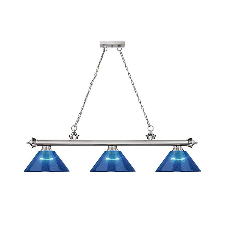 Image 5 Cordon by Z-Lite Brushed Nickel 3 Light Billiard Light more views
