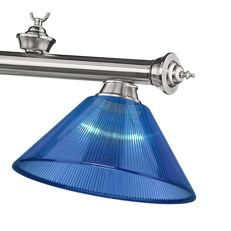 Image 7 Cordon by Z-Lite Brushed Nickel 3 Light Billiard Light more views