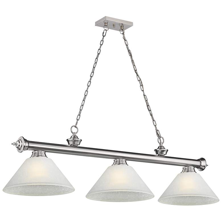 Image 1 Cordon by Z-Lite Brushed Nickel 3 Light Billiard Light