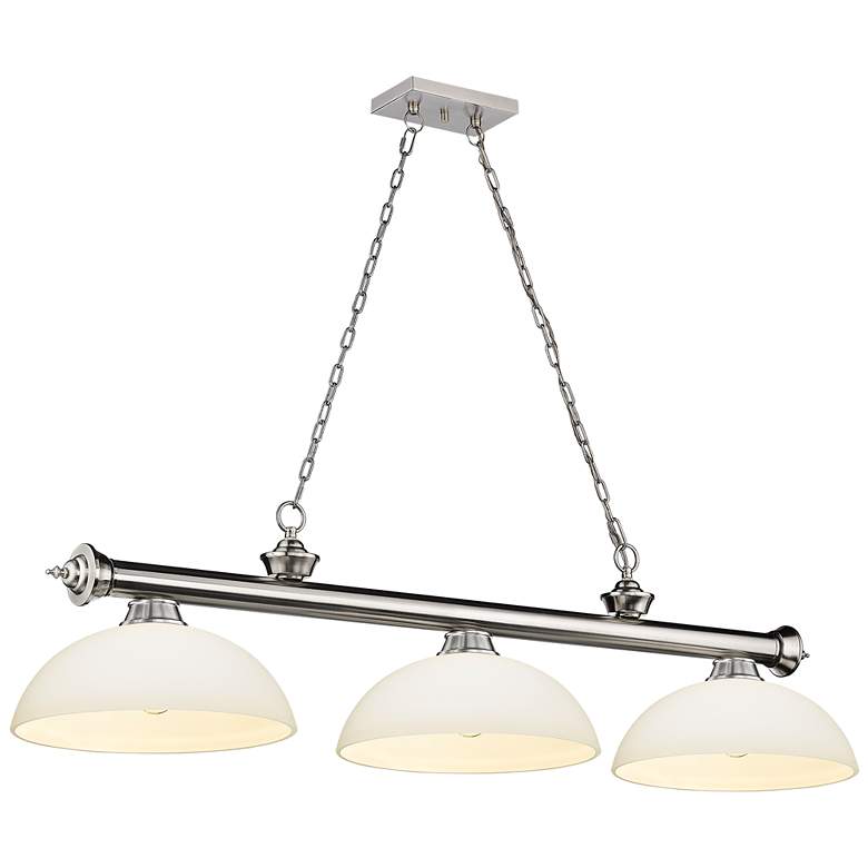 Image 1 Cordon by Z-Lite Brushed Nickel 3 Light Billiard Light