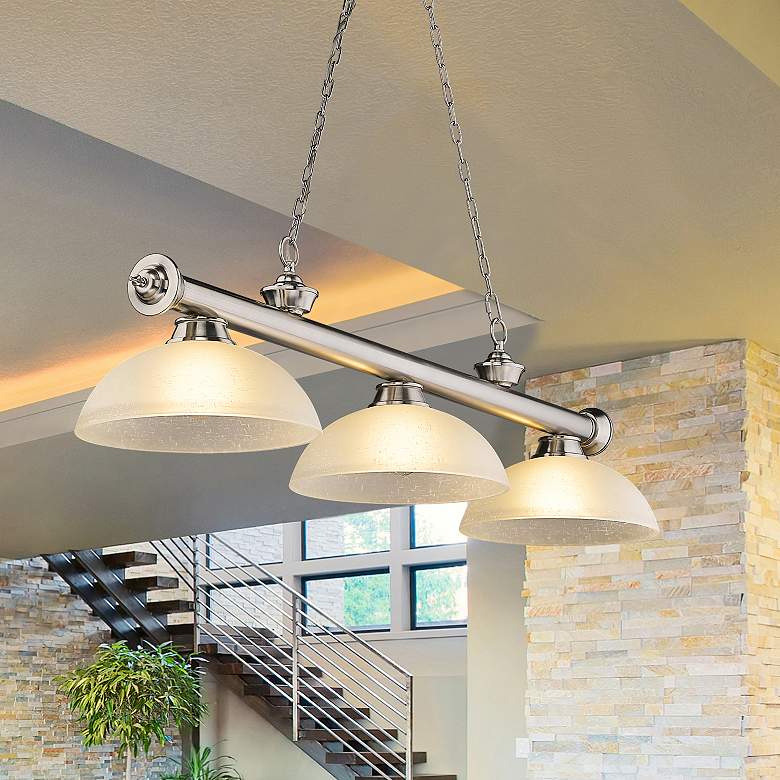 Image 1 Cordon by Z-Lite Brushed Nickel 3 Light Billiard Light