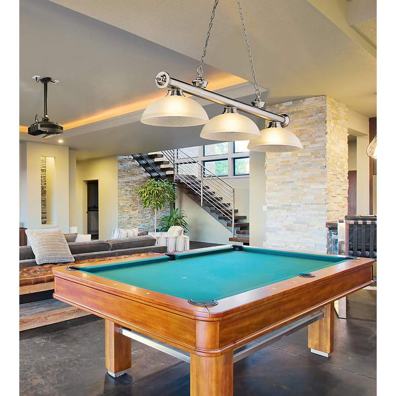 Image 4 Cordon by Z-Lite Brushed Nickel 3 Light Billiard Light more views