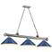 Cordon by Z-Lite Brushed Nickel 3 Light Billiard Light