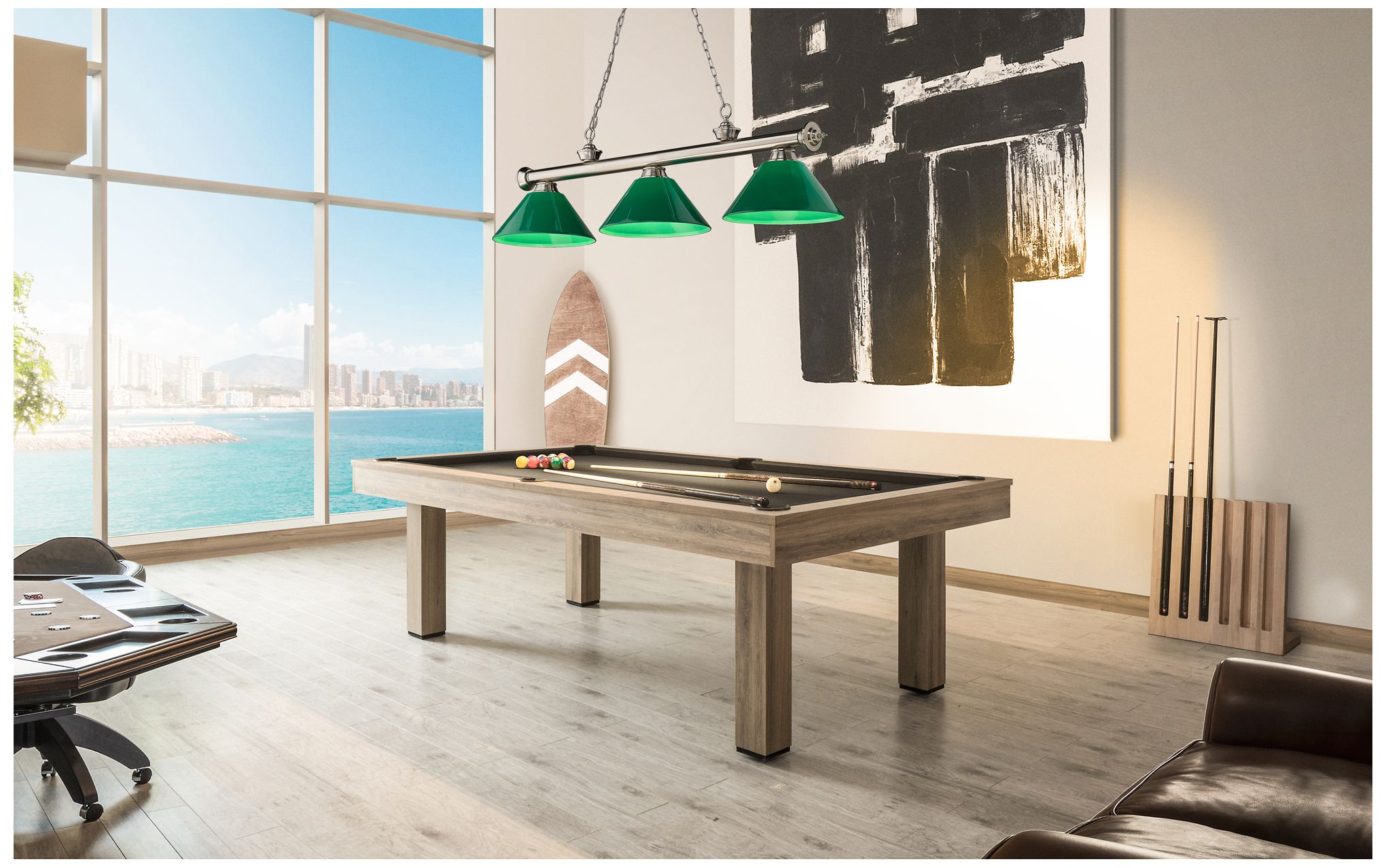 Image 3 Cordon by Z-Lite Brushed Nickel 3 Light Billiard Light more views