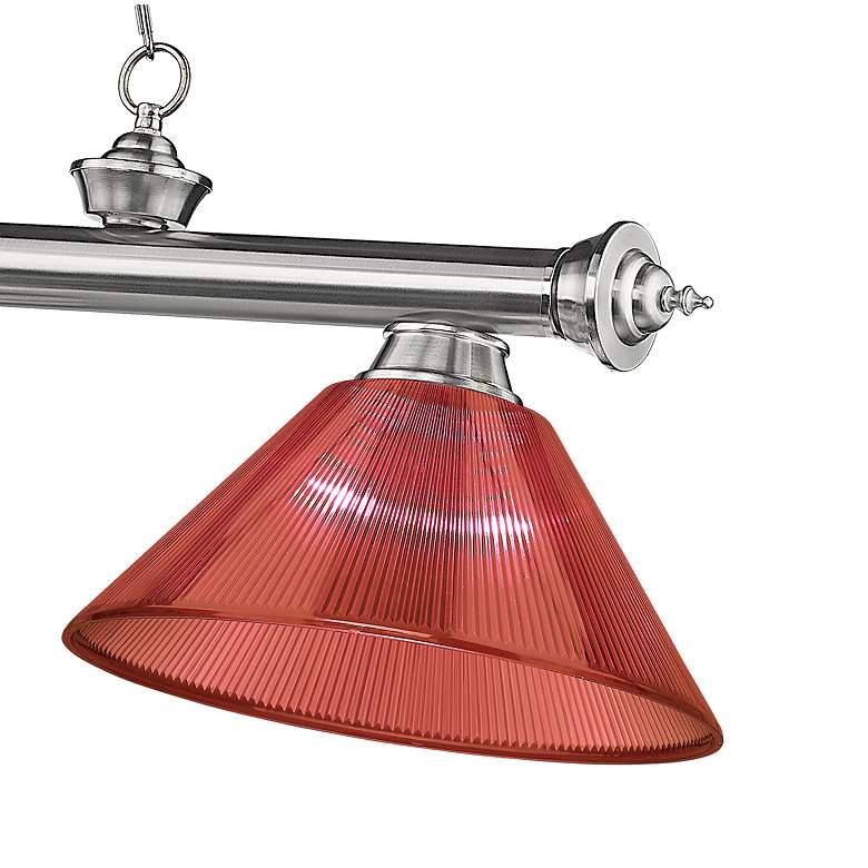 Image 7 Cordon by Z-Lite Brushed Nickel 3 Light Billiard Light more views