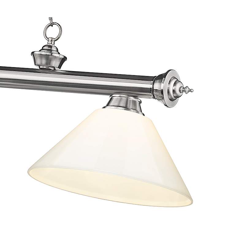 Image 7 Cordon by Z-Lite Brushed Nickel 3 Light Billiard Light more views