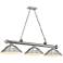 Cordon by Z-Lite Brushed Nickel 3 Light Billiard Light
