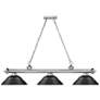 4_Cordon by Z-Lite Brushed Nickel 3 Light Billiard Light more views