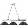 5_Cordon by Z-Lite Brushed Nickel 3 Light Billiard Light more views