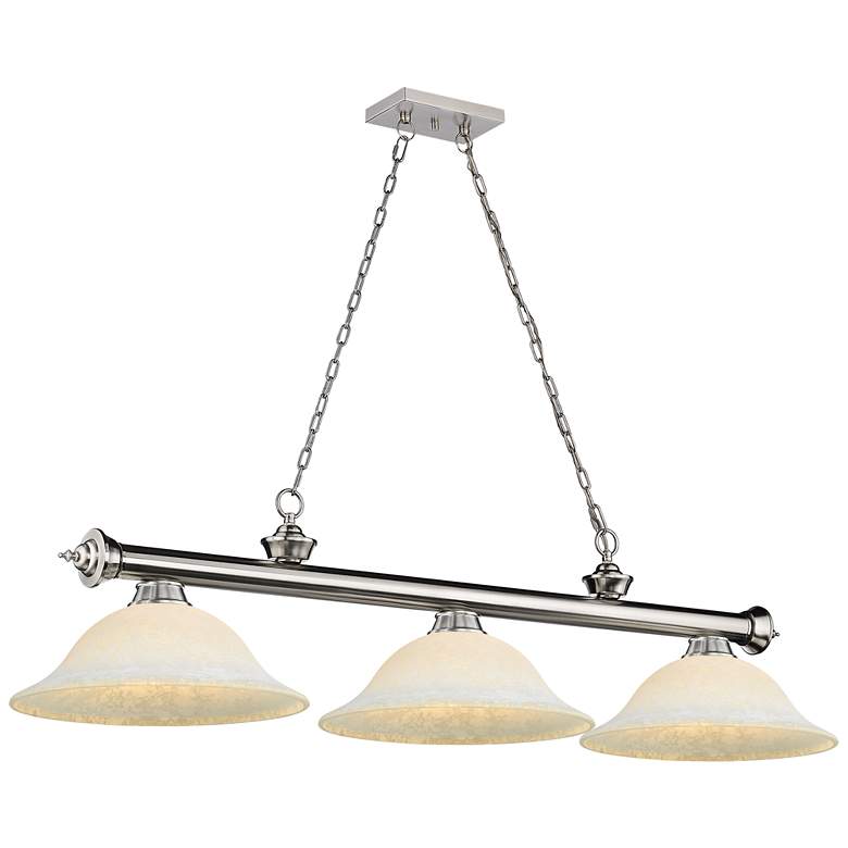 Image 1 Cordon by Z-Lite Brushed Nickel 3 Light Billiard Light