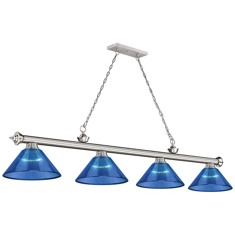 Image 1 Cordon by Z-Lite Brushed Nickel 4 Light Billiard Light