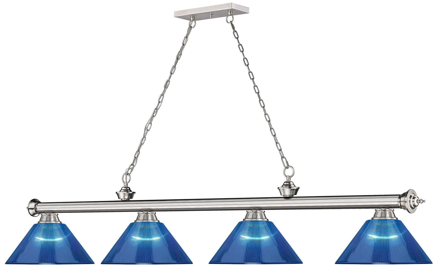 Image 5 Cordon by Z-Lite Brushed Nickel 4 Light Billiard Light more views