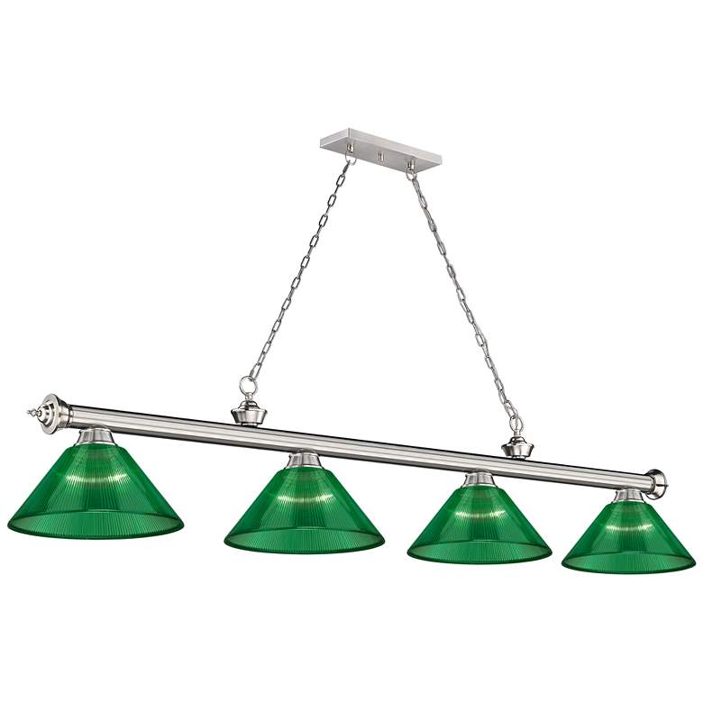 Image 1 Cordon by Z-Lite Brushed Nickel 4 Light Billiard Light