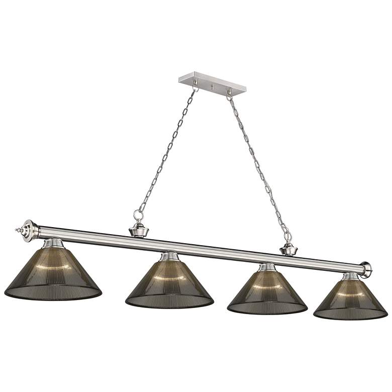Image 1 Cordon by Z-Lite Brushed Nickel 4 Light Billiard Light