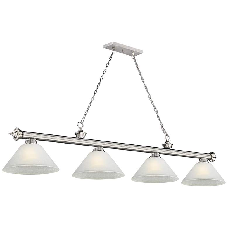 Image 1 Cordon by Z-Lite Brushed Nickel 4 Light Billiard Light