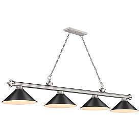 Image1 of Cordon by Z-Lite Brushed Nickel 4 Light Billiard Light