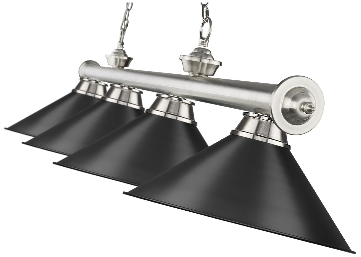 Image 6 Cordon by Z-Lite Brushed Nickel 4 Light Billiard Light more views