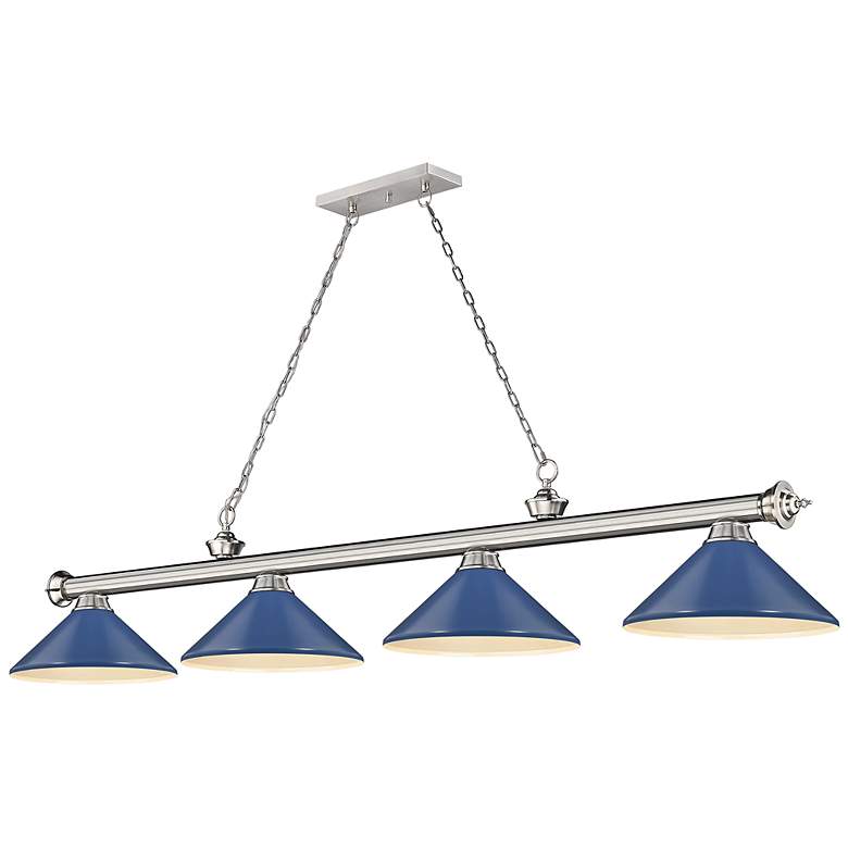 Image 2 Cordon by Z-Lite Brushed Nickel 4 Light Billiard Light