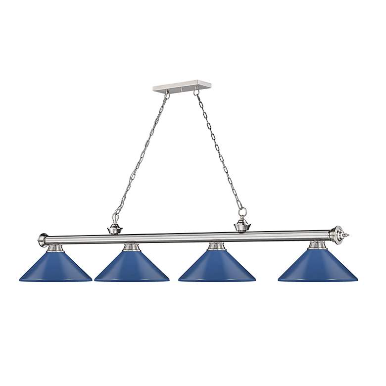 Image 6 Cordon by Z-Lite Brushed Nickel 4 Light Billiard Light more views