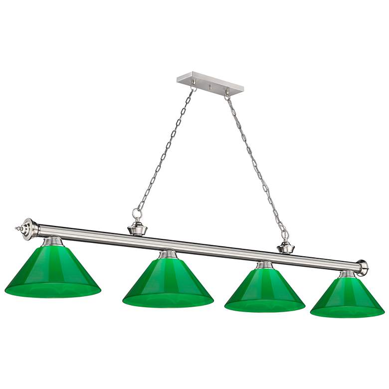 Image 1 Cordon by Z-Lite Brushed Nickel 4 Light Billiard Light