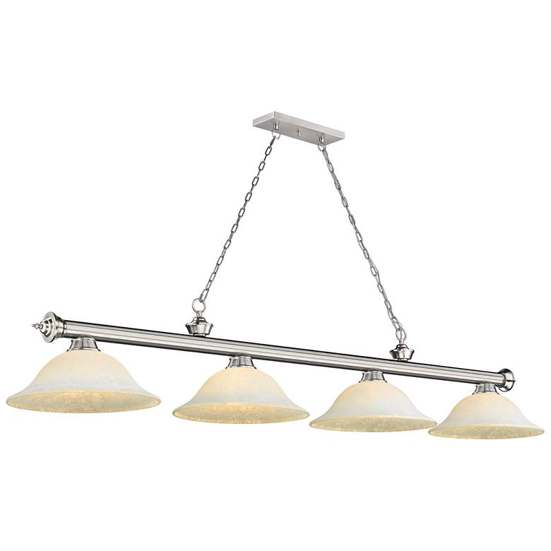 Image 1 Cordon by Z-Lite Brushed Nickel 4 Light Billiard Light