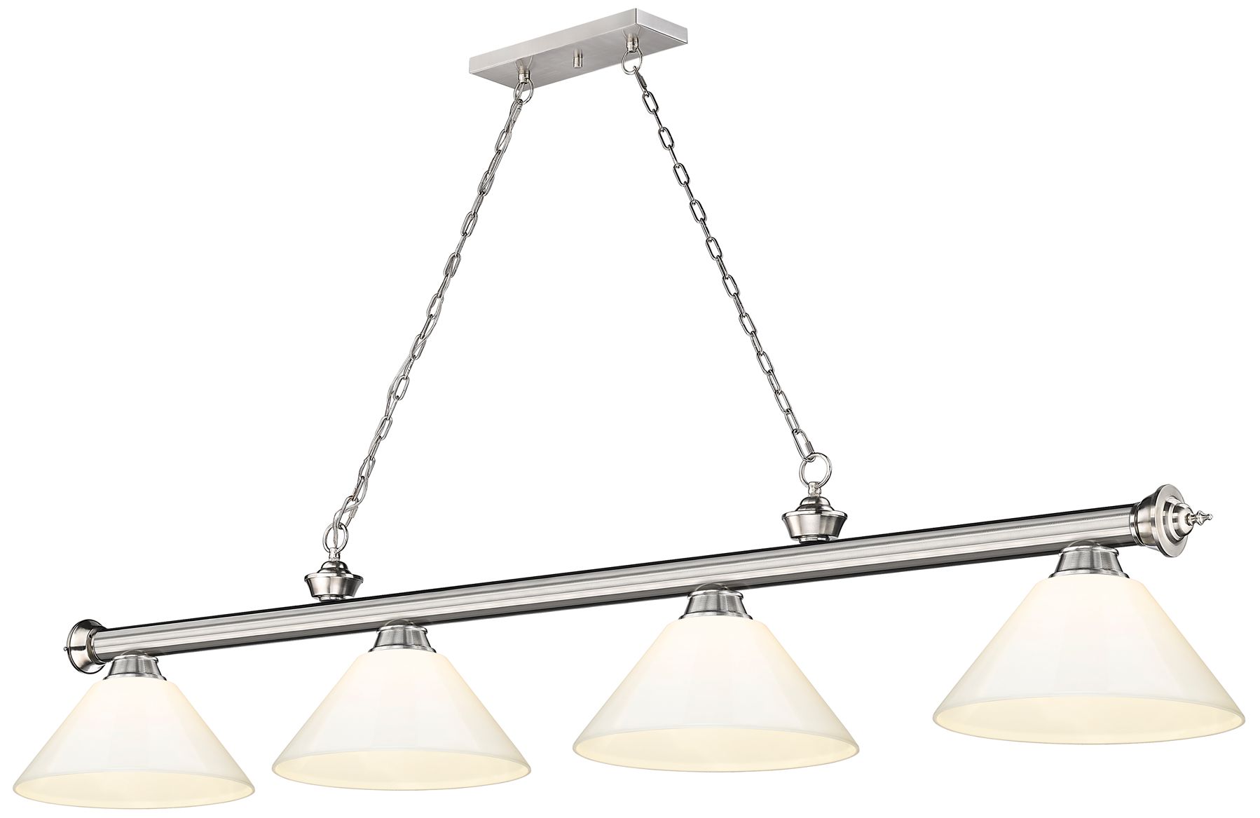 Image 3 Cordon by Z-Lite Brushed Nickel 4 Light Billiard Light