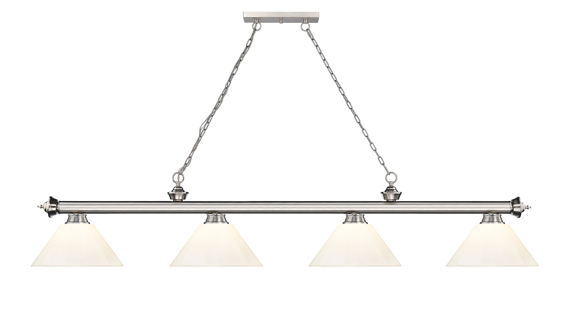 Image 6 Cordon by Z-Lite Brushed Nickel 4 Light Billiard Light more views