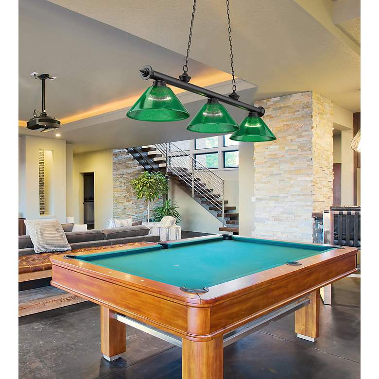 Image 4 Cordon by Z-Lite Matte Black 3 Light Billiard Light more views