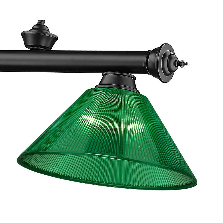 Image 7 Cordon by Z-Lite Matte Black 3 Light Billiard Light more views