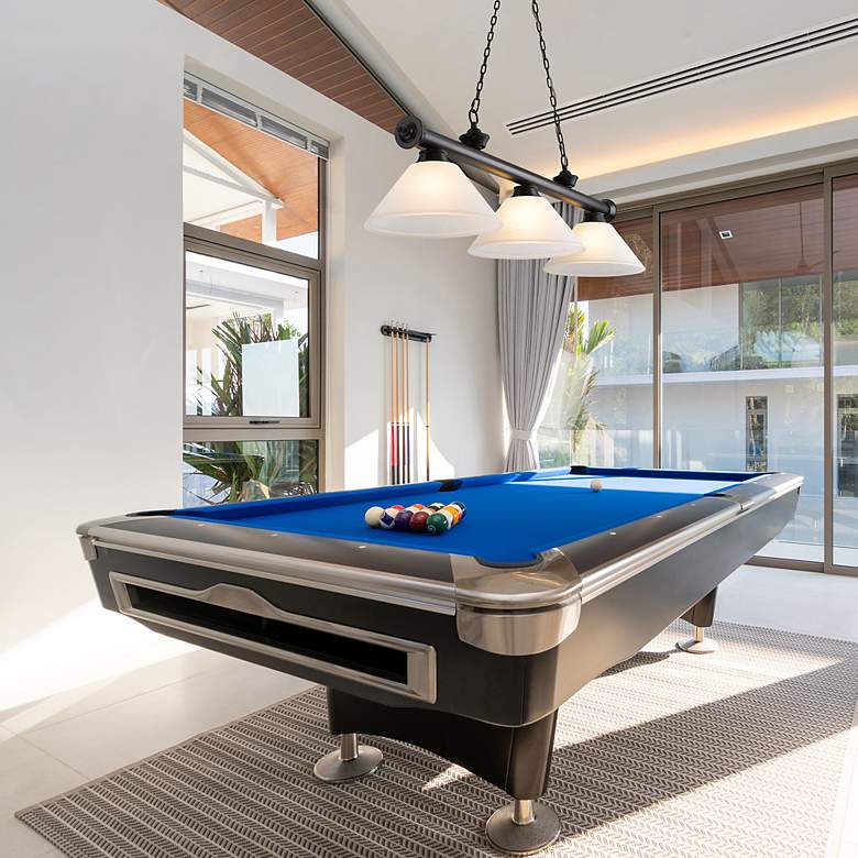 Image 2 Cordon by Z-Lite Matte Black 3 Light Billiard Light more views