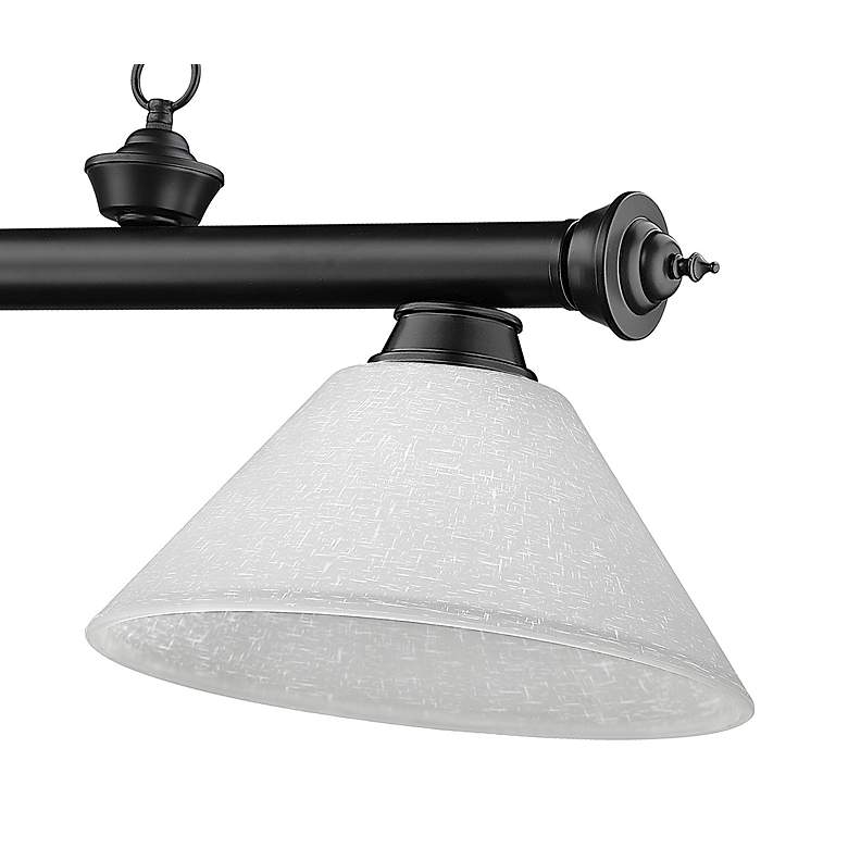 Image 6 Cordon by Z-Lite Matte Black 3 Light Billiard Light more views