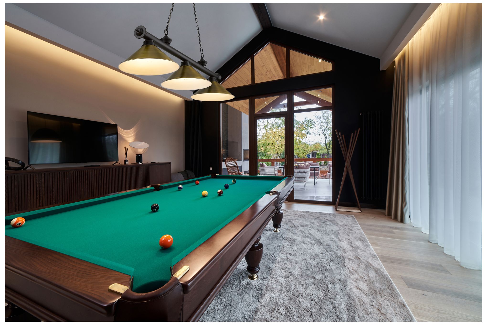 Image 2 Cordon by Z-Lite Matte Black 3 Light Billiard Light more views