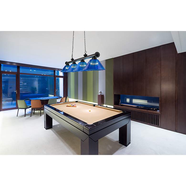 Image 3 Cordon by Z-Lite Matte Black 4 Light Billiard Light more views