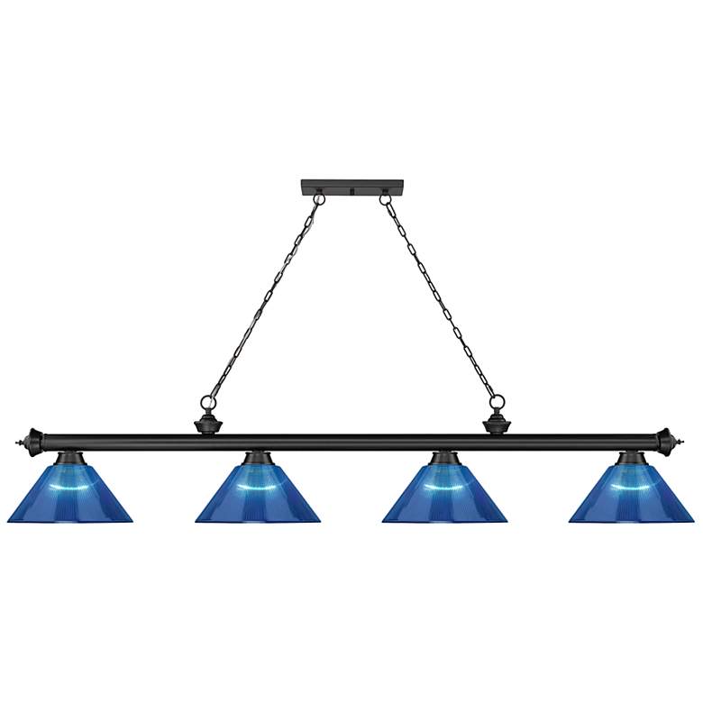 Image 4 Cordon by Z-Lite Matte Black 4 Light Billiard Light more views