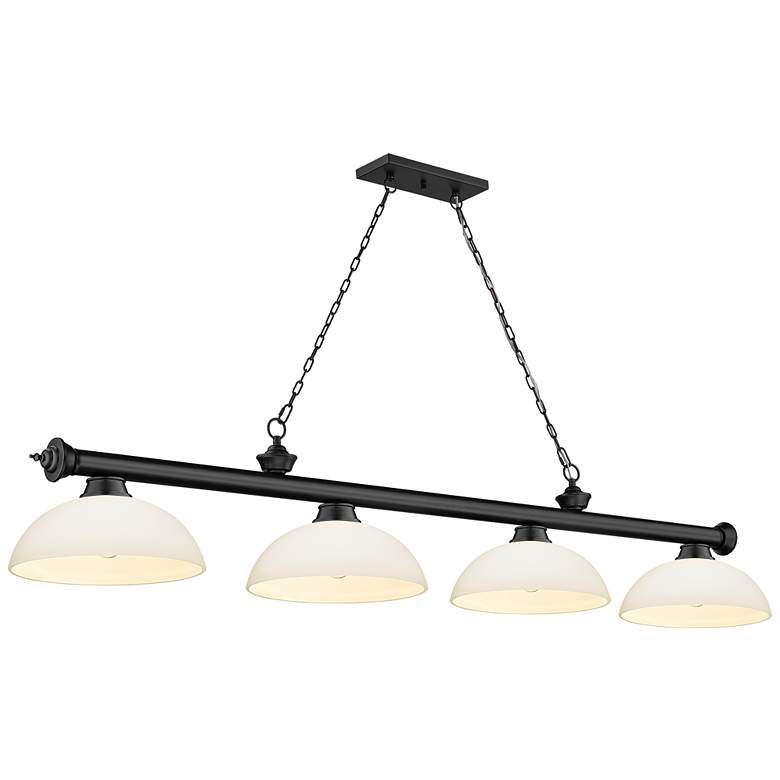 Image 1 Cordon by Z-Lite Matte Black 4 Light Billiard Light