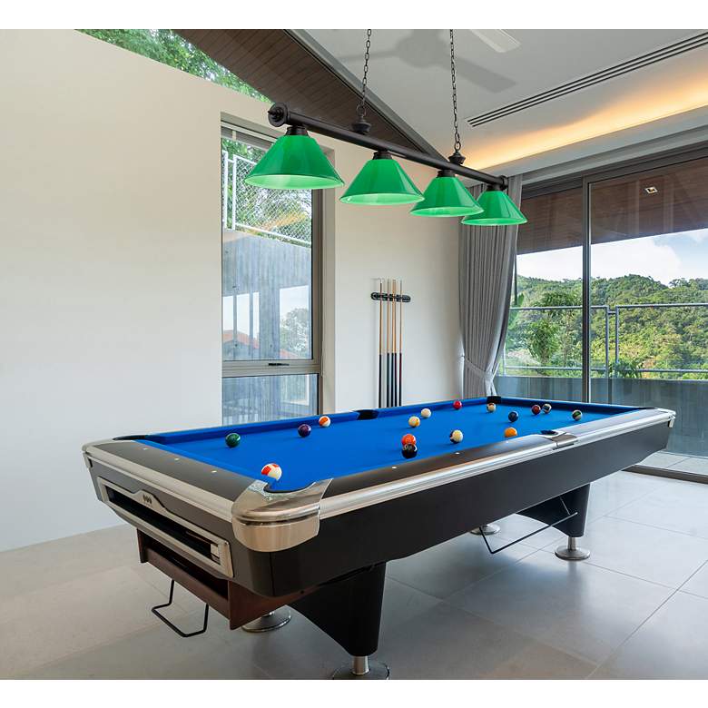 Image 3 Cordon by Z-Lite Matte Black 4 Light Billiard Light more views