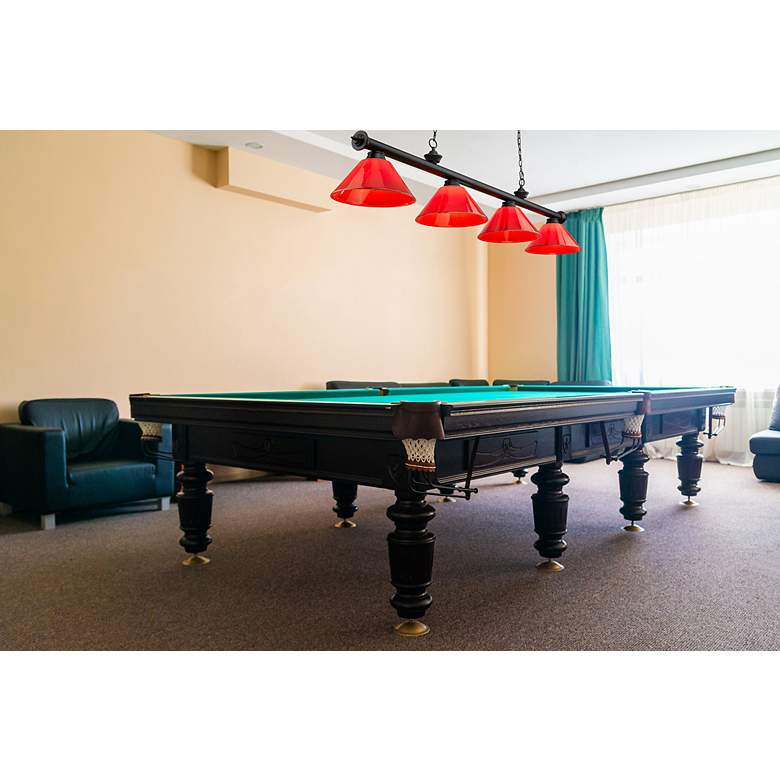 Image 3 Cordon by Z-Lite Matte Black 4 Light Billiard Light more views