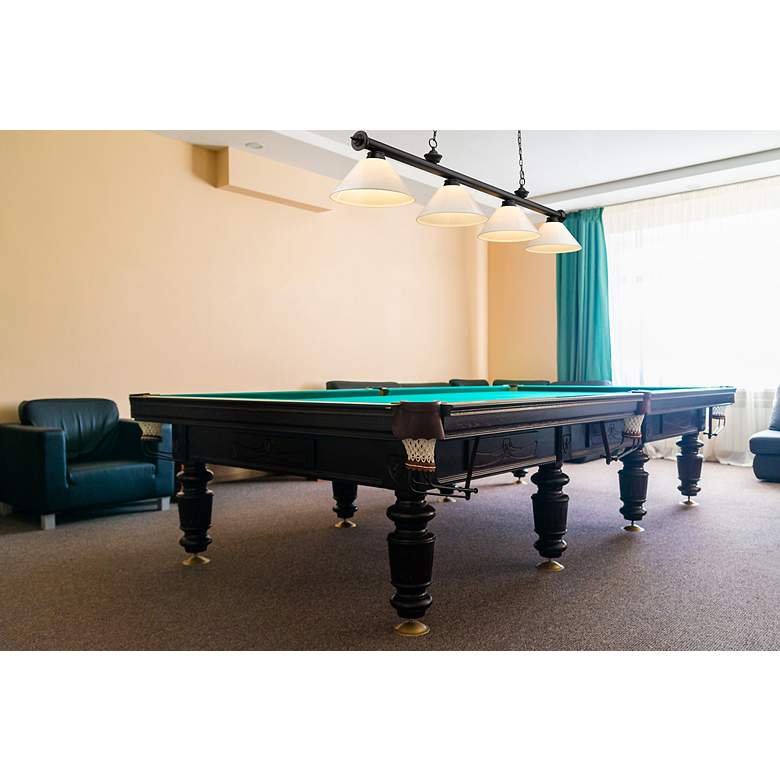 Image 3 Cordon by Z-Lite Matte Black 4 Light Billiard Light more views