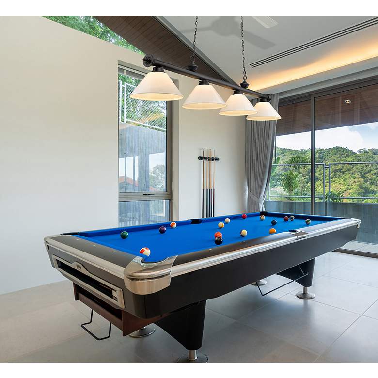 Image 4 Cordon by Z-Lite Matte Black 4 Light Billiard Light more views