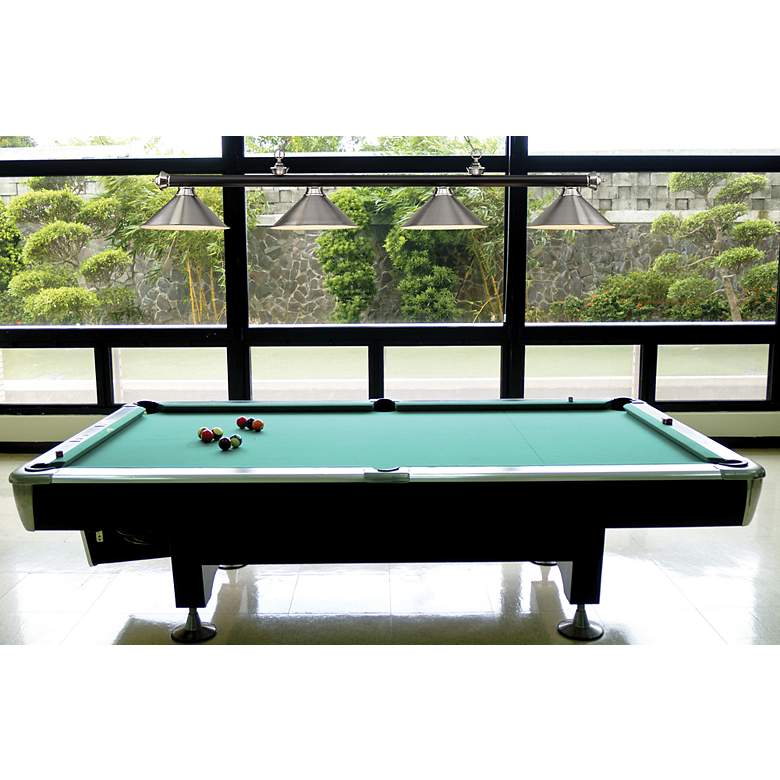 Image 4 Cordon by Z-Lite Matte Black + Brushed Nickel 4 Light Billiard Light more views