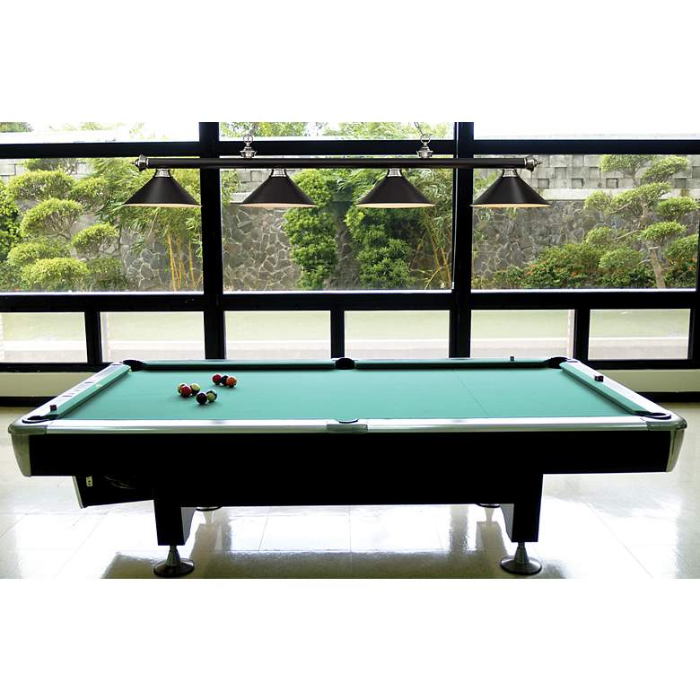 Image 4 Cordon by Z-Lite Matte Black + Brushed Nickel 4 Light Billiard Light more views