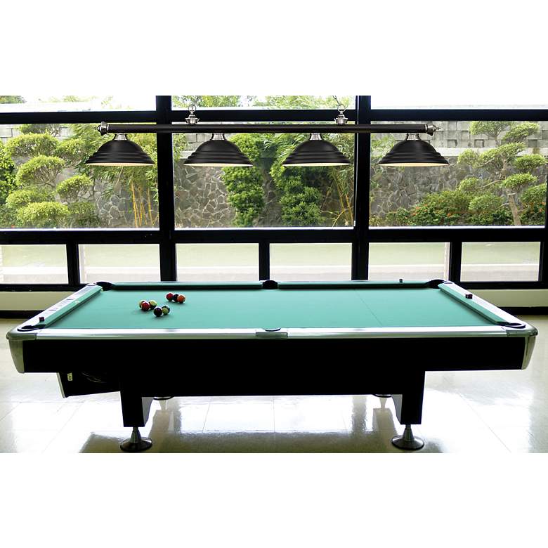 Image 4 Cordon by Z-Lite Matte Black + Brushed Nickel 4 Light Billiard Light more views