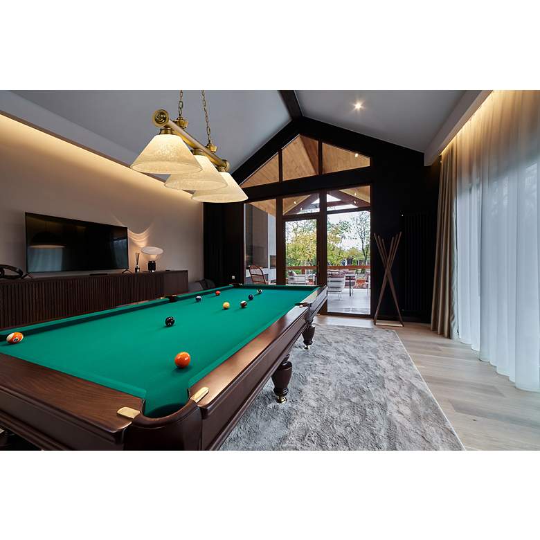 Image 2 Cordon by Z-Lite Rubbed Brass 3 Light Billiard Light more views