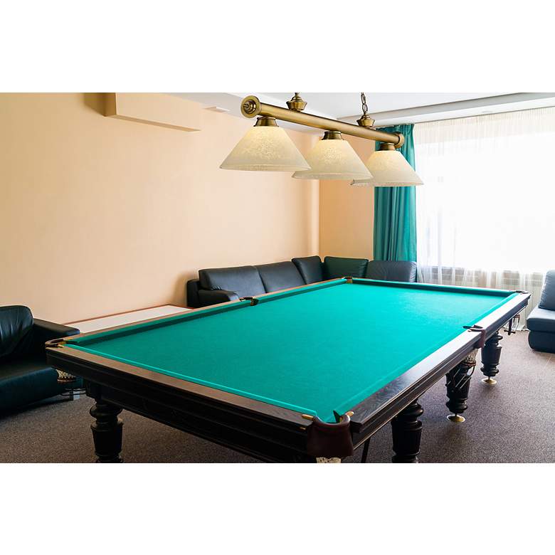 Image 3 Cordon by Z-Lite Rubbed Brass 3 Light Billiard Light more views